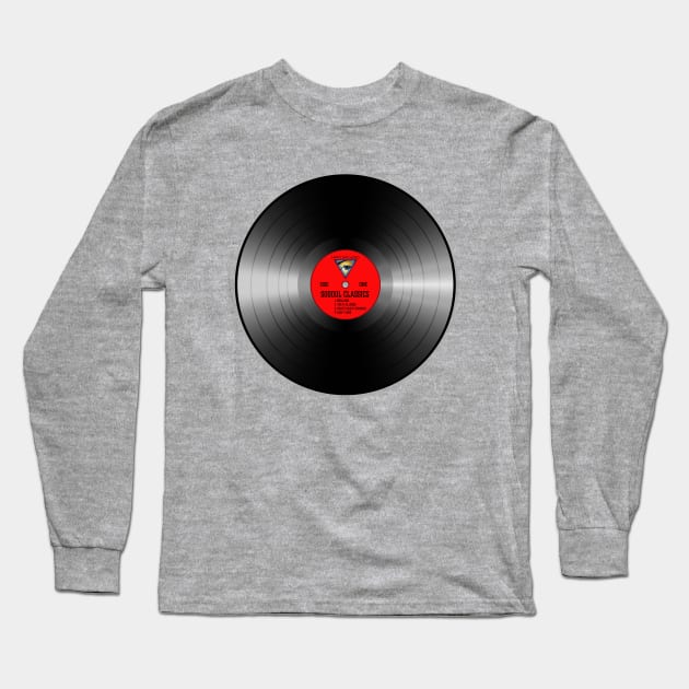 Old School Record Long Sleeve T-Shirt by i4ni Studio